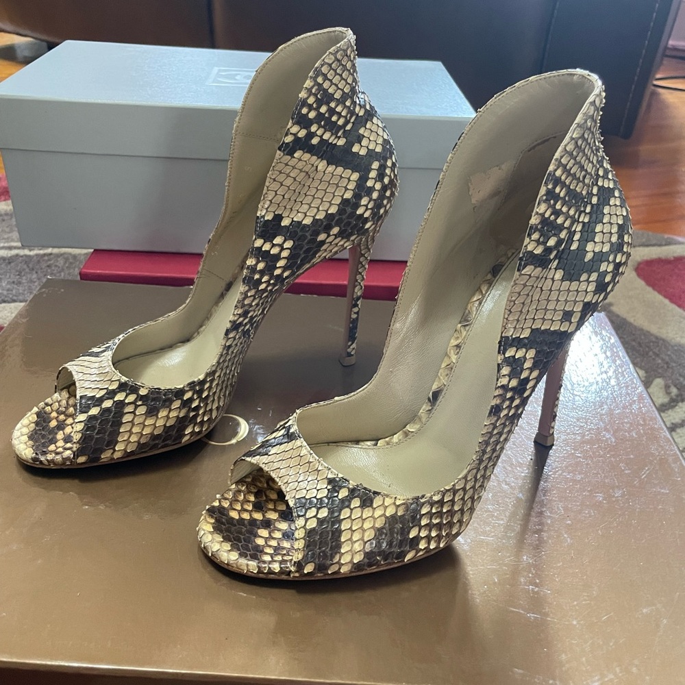 Gianvito Rossi Python Sandals - Size 40. - image 3